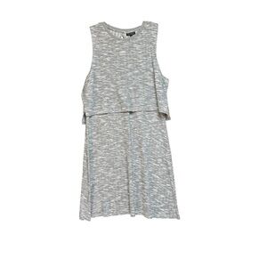 Topshop size 12  Gray/White Layered sleeveless Dress